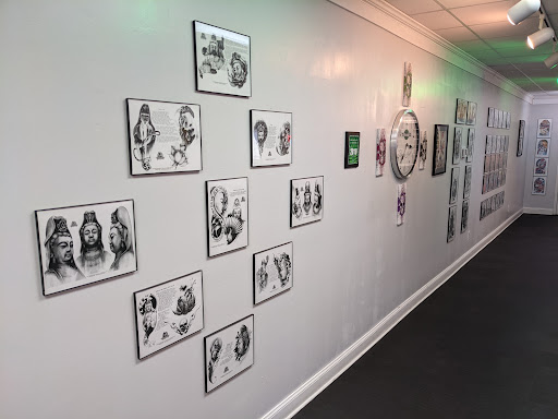 Explore ape tattoo ideas, creative tattoo ideas in Carmel, available at Indiana Tattoo Company