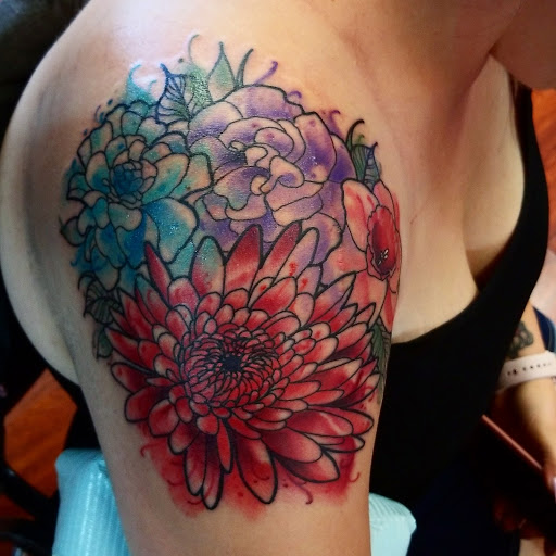 Explore highland cow tattoo ideas, creative tattoo ideas in Snohomish, available at Unknown Tattoo Co.