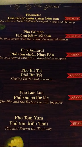 Pho Ong Tay Italian Restaurant & Pho Bar