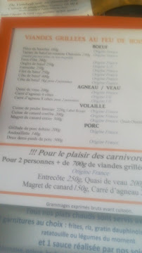 Restaurant de grillades à la française Restaurant Le Grill de Moirans à Moirans - menu / carte