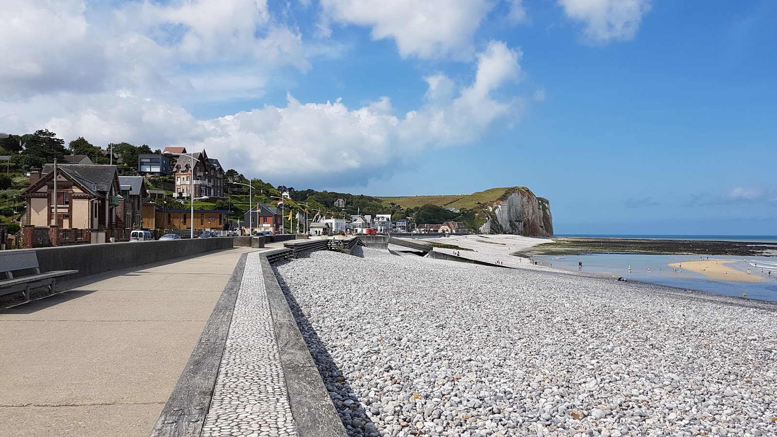 Fotografija Plage de Veulettes-sur-Mer z visok stopnjo čistoče