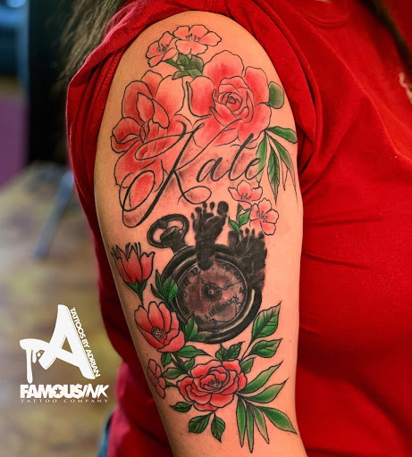 Explore small compass tattoo ideas, creative tattoo ideas in Hammond, available at Famous Ink, Inc.