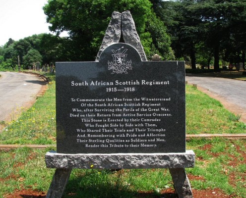South African Scottish WWI Memorial