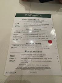 Menu du Pizza Wawa à Paris