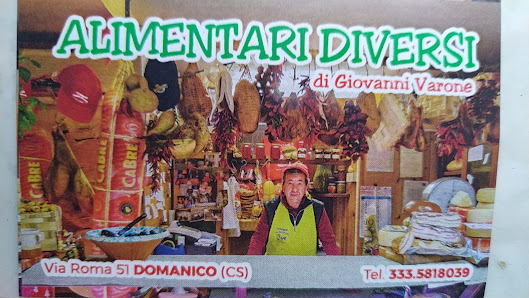Alimentari Diversi di Giovanni Varone Via Roma, 51, 87030 Domanico CS, Italia