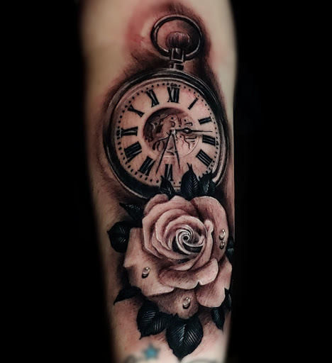 Explore elk tattoo ideas, creative tattoo ideas in Redding, available at Blessed Ink