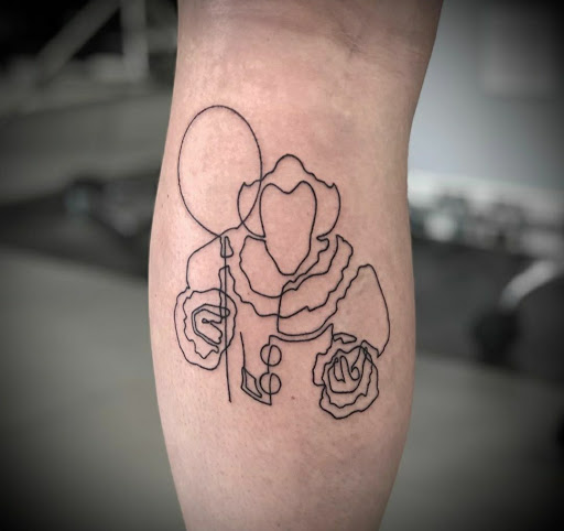 Explore stick figure tattoo ideas, creative tattoo ideas in Schaumburg, available at Atmosphere Tattoo Gallery - Schaumburg