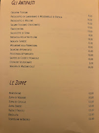 Restaurant toscan Girarrosto Fiorentino à Rome - menu / carte