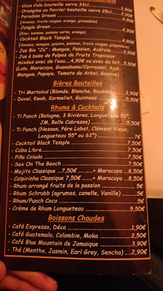 menu du Restaurant créole Black Temple Food Rennes - Livraison et à emporter à Rennes