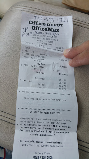Office Supply Store «Office Depot», reviews and photos, 1701 Preston Rd c, Plano, TX 75093, USA