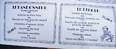 Les Tables de la Fontaine à Vielle-Aure menu