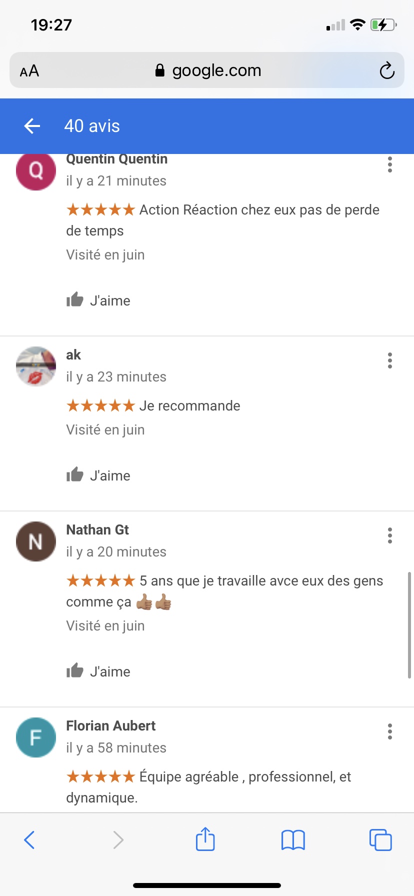 Photo n° 2 de l'avis de Amal.l fait le 28/06/2021 à 17:35