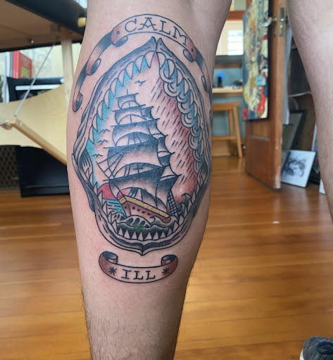Explore shellback tattoo ideas, creative tattoo ideas in Arcata, available at True Nature Tattoo
