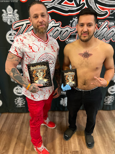 Explore colorful sleeve tattoo ideas, creative tattoo ideas in Waxahachie, available at ExclusivE Tattoo and Barber