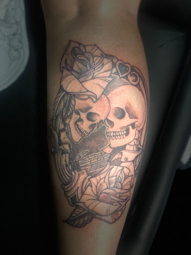 Explore lower arm sleeve tattoo ideas, creative tattoo ideas in Spring, available at Art Immortal Woodlands Tattoo and Piercing