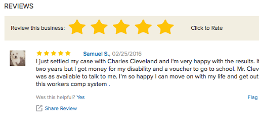 Personal Injury Attorney «Law Offices of Cleveland & Metz», reviews and photos