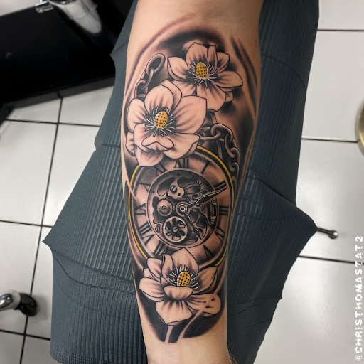 Explore line tattoo ideas for guys, creative tattoo ideas in Sherwood, available at Golden Lotus Tattoo Studio