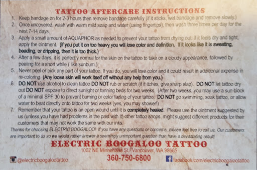 Tattoo Shop «Electric Boogaloo Tattoo», reviews and photos, 1002 NE Minnehaha St, Vancouver, WA 98665, USA