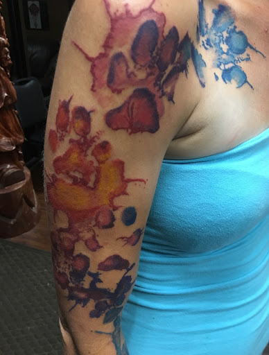 Explore mother daughter butterfly tattoo ideas, creative tattoo ideas in Huntsville, available at Art-I-Facts Tattoo Gallery