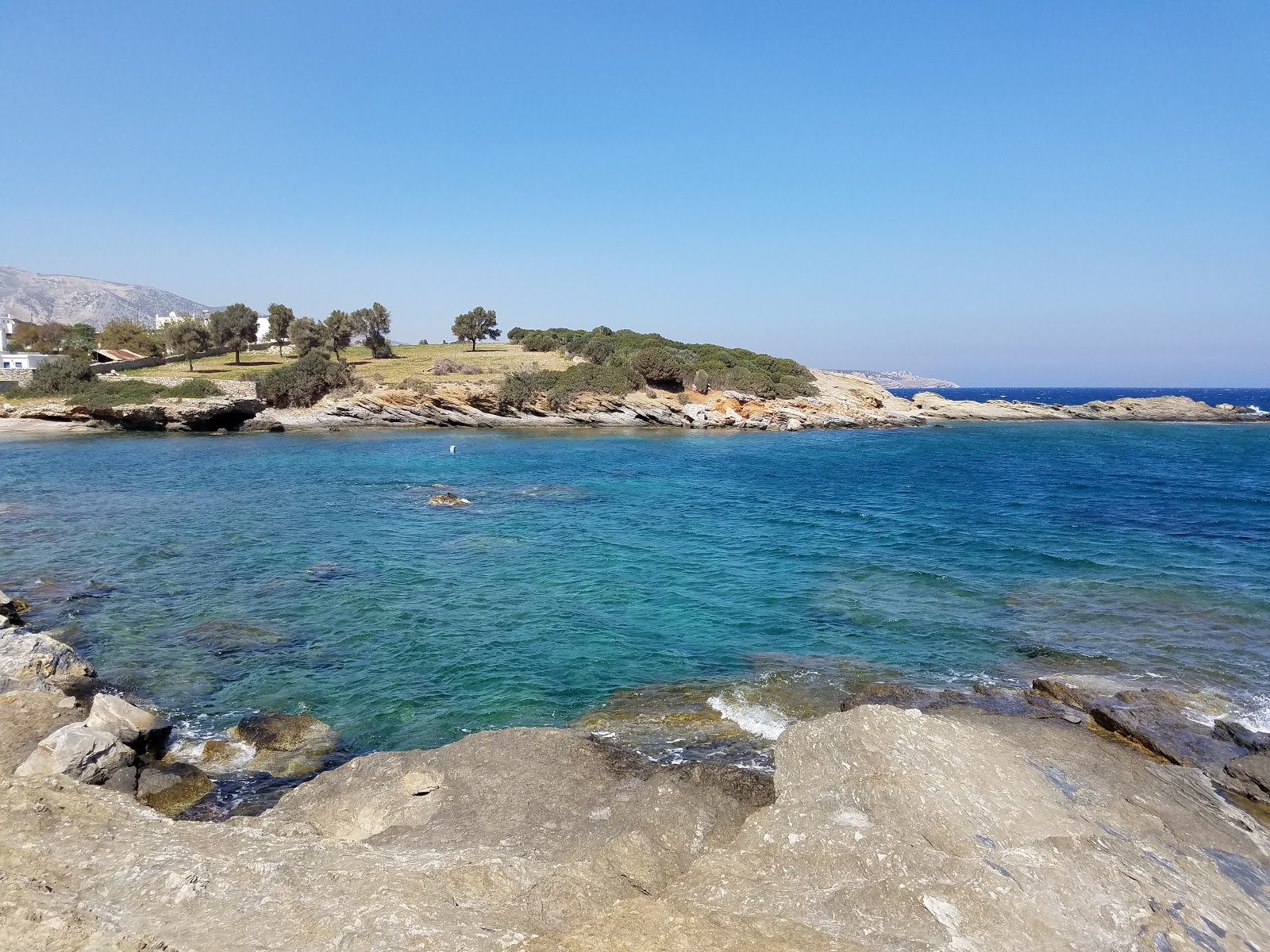 Foto van Ligaridia beach met turquoise puur water oppervlakte