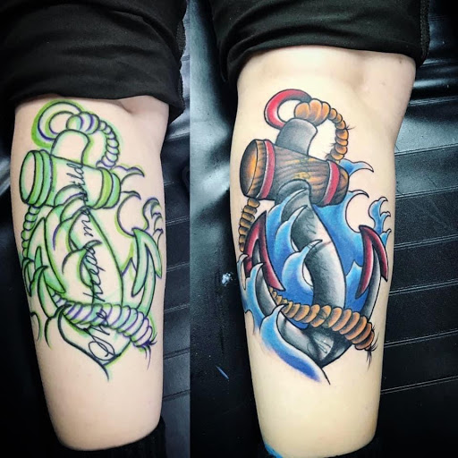 Explore tattoo ideas for grandchildren names, creative tattoo ideas in Berea, available at Self-Made Tattoo Studio