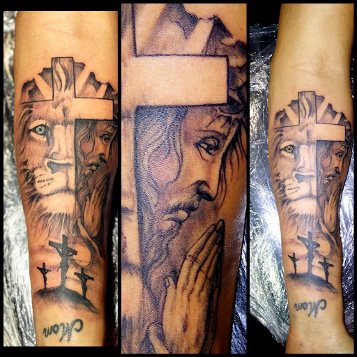 Explore colour tattoo sleeve ideas, creative tattoo ideas in Roanoke, available at RailYard INK