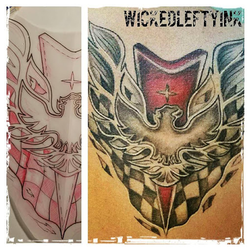 Explore leather tattoo ideas, creative tattoo ideas in Mchenry, available at Art and Soul Tattoo Company