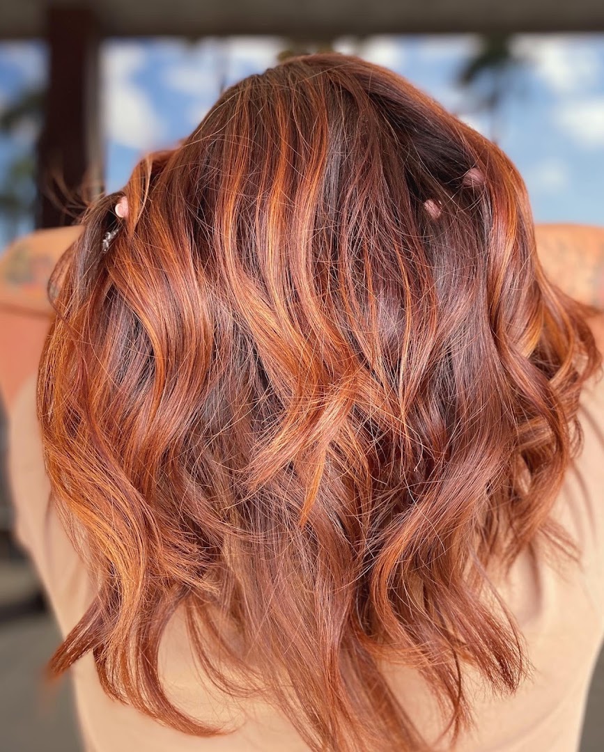 the color amber hair salon