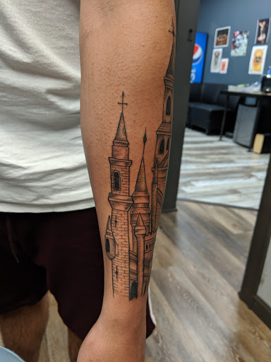 Explore forearm mens first tattoo ideas, creative tattoo ideas in Tewksbury, available at Lucid Arts Tattoo Studio