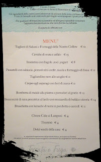 Toccata e Fuga osteria ristorantino à Pesaro menu