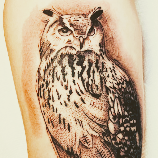 Explore peck tattoo ideas, creative tattoo ideas in Charlotte, available at Canvas Tattoo & Art Gallery