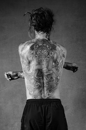 Explore calf tattoo ideas for men, creative tattoo ideas in Saint Petersburg, available at Buku Tattoo Studio