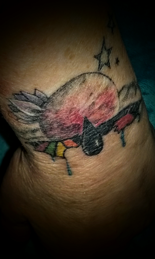 Explore sunflower sleeve tattoo ideas, creative tattoo ideas in Saint Petersburg, available at Buku Tattoo Studio