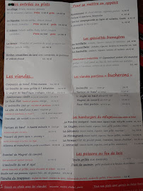 Le Refuge à Gérardmer menu