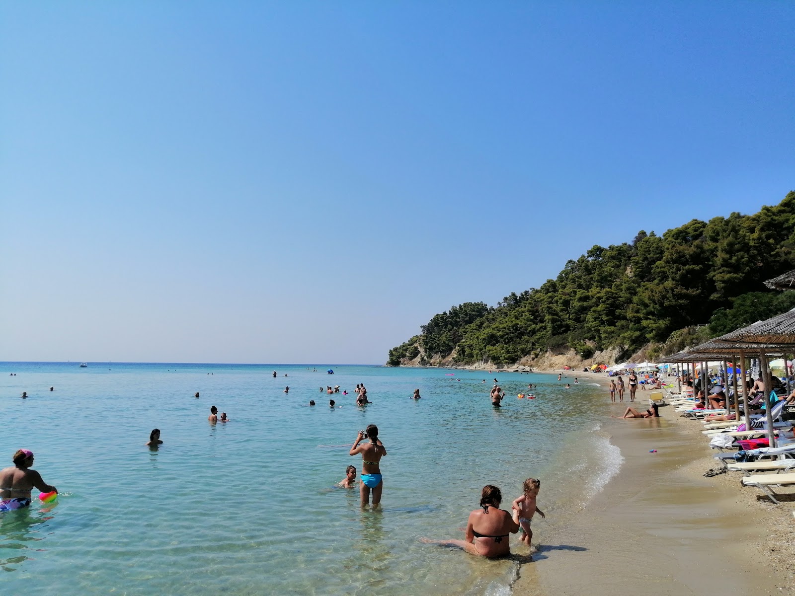 Foto af Siviri beach med turkis rent vand overflade