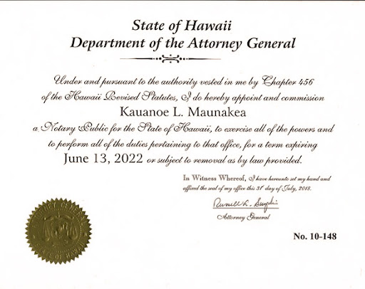 Mejor Notaría Mobile Notary Hawaii, Fingerprinting and Apostille Services