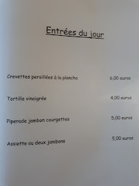 Carte du Bistrot Food'Allier à Allier