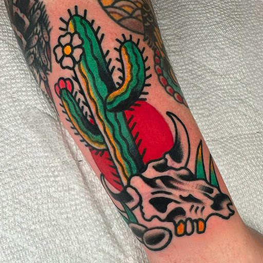 Explore butterfly tattoo placement ideas, creative tattoo ideas in Johnson City, available at Gold Cross Tattoo Co.