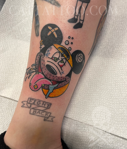 Explore mens tattoo sleeve ideas black and grey, creative tattoo ideas in Addison, available at Cat Tattoo