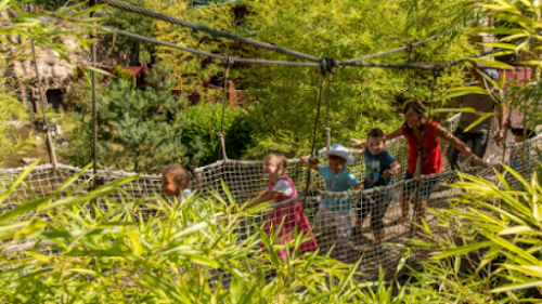 Parc d'attractions Le pont suspendu Ermenonville