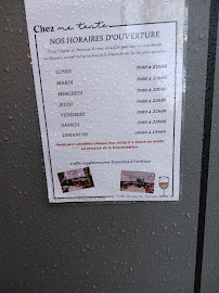 Menu / carte de CHEZ MA TANTE à Rennes