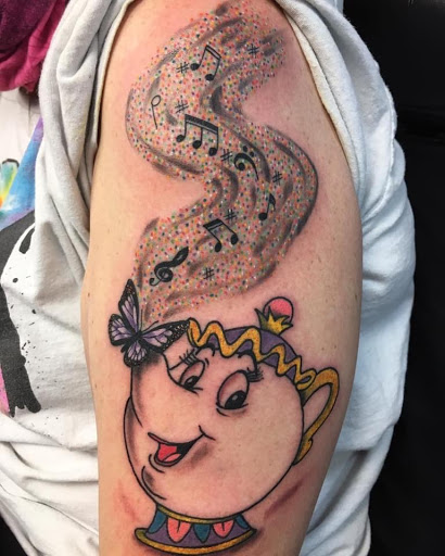 Explore princess mononoke tattoo ideas, creative tattoo ideas in Greenfield, available at Tattoos In Time Studio