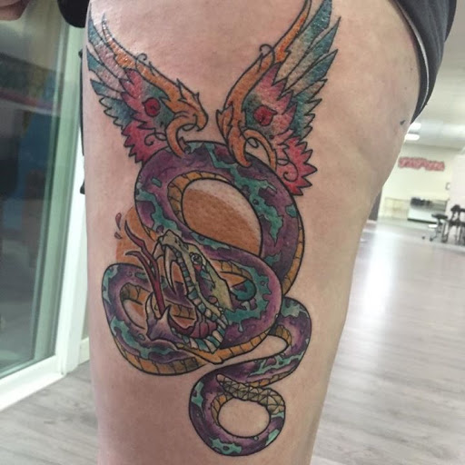 Explore japanese snake tattoo ideas, creative tattoo ideas in Augusta, available at Mr. Tattoo