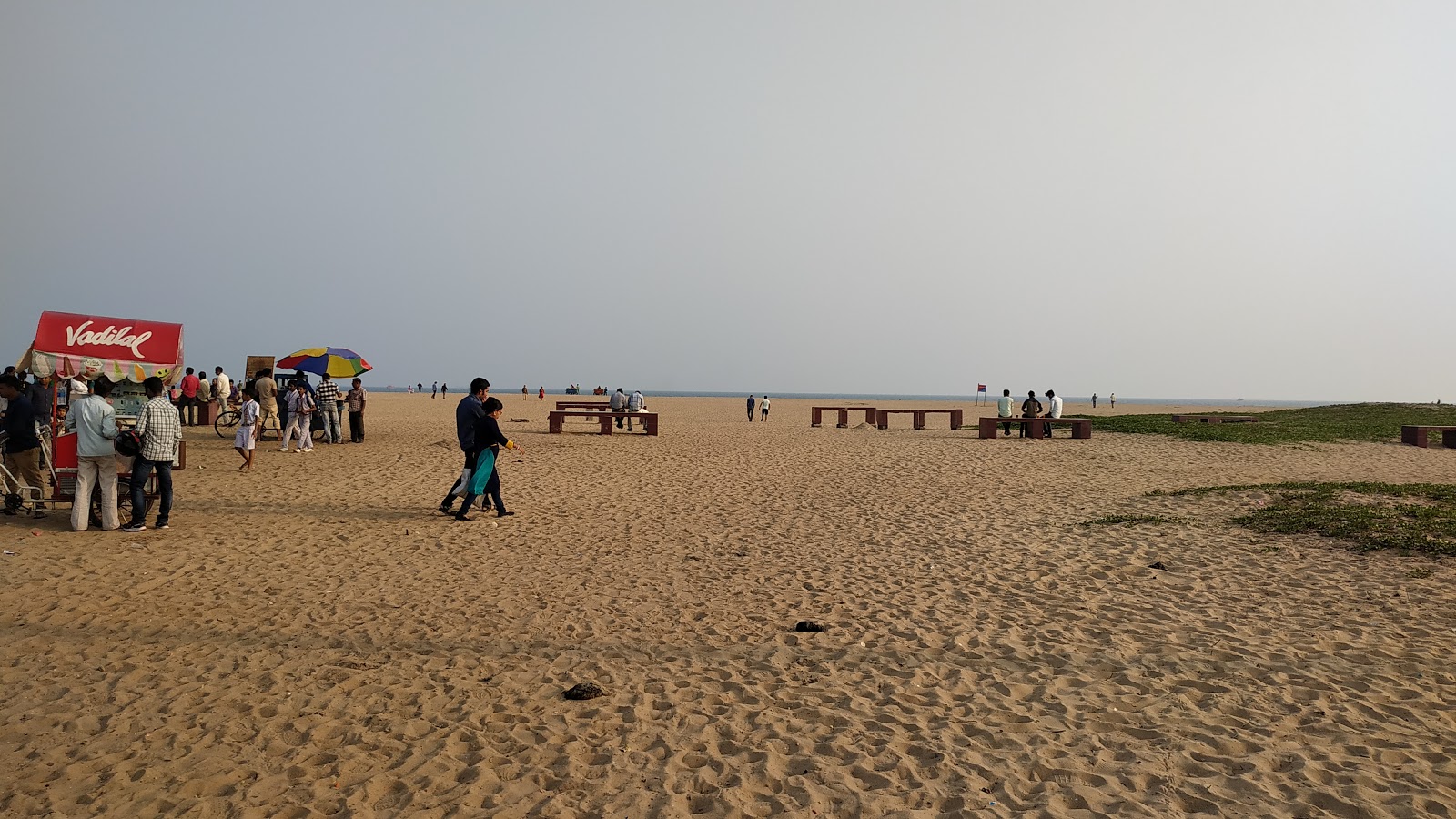 Paradeep Sea Beach的照片 带有长直海岸
