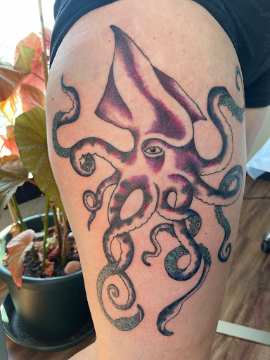 Explore small alien tattoo ideas, creative tattoo ideas in Barre, available at HINTERLAND TATTOO