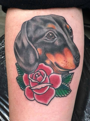 Explore diesel truck tattoo ideas, creative tattoo ideas in Mount Airy, available at Stainless Studios