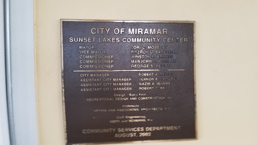 Community Center «Sunset Lakes Community Center», reviews and photos, 2801 SW 186th Ave, Miramar, FL 33029, USA