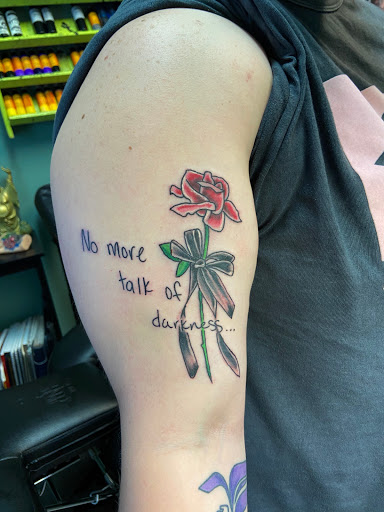 Explore sinner tattoo ideas, creative tattoo ideas in Meridian, available at Creative Pain Tattoo Studio