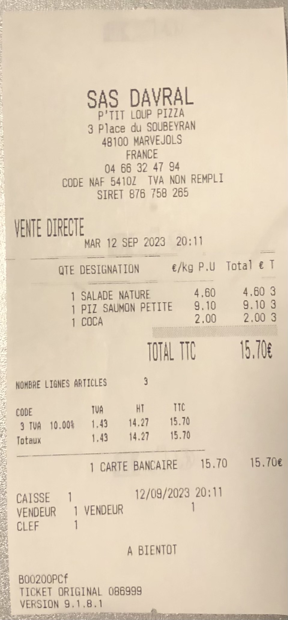 Photo n° 3 de l'avis de A.i fait le 12/09/2023 à 20:58
