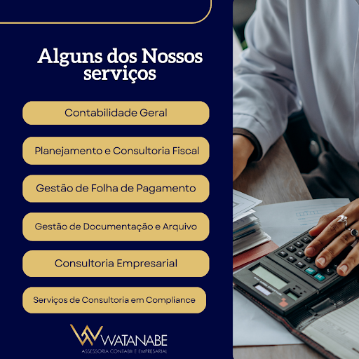 Logo da empresa - Watanabe - Contabilidade e Finanças